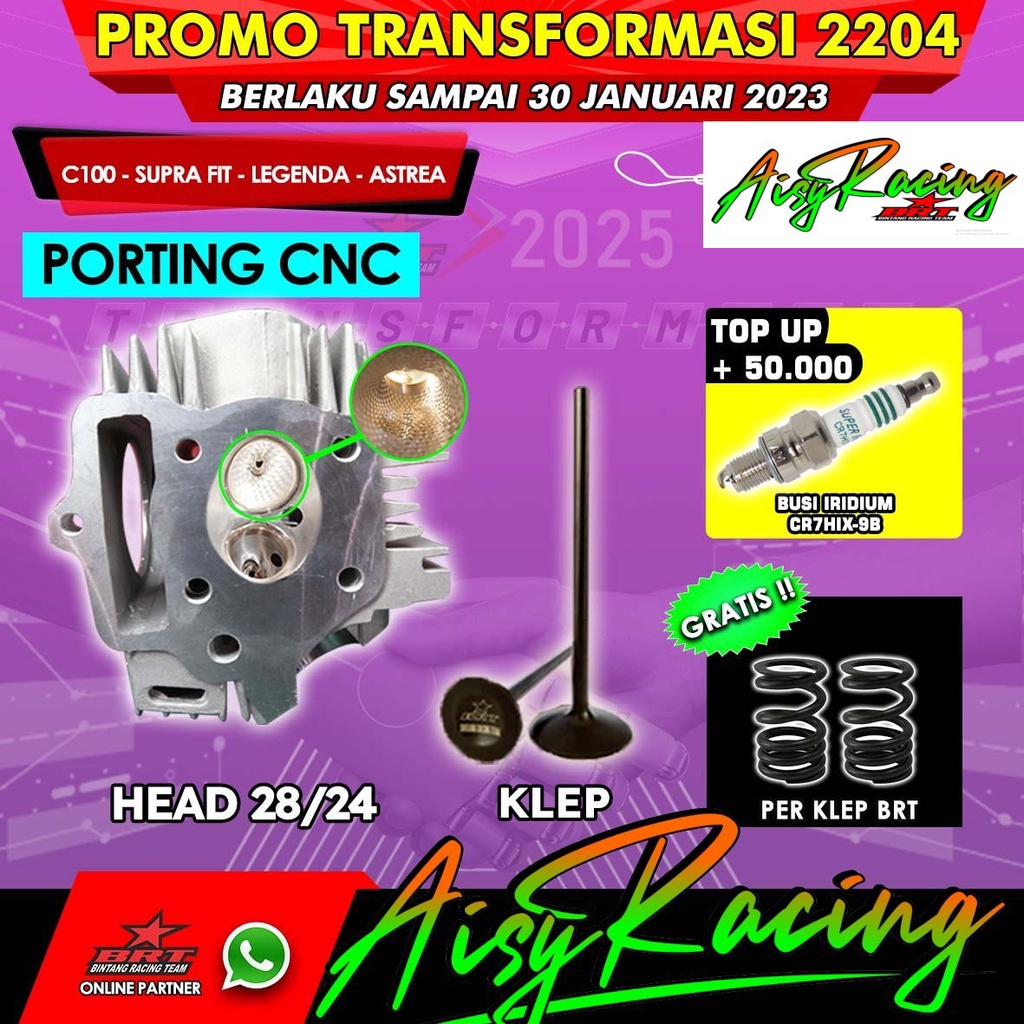 Super Head Albronze BRT GRAND / SUPRA / SUPRA FIT / REVO 100 / C100 / LEGENDA / ASTREA / WIN