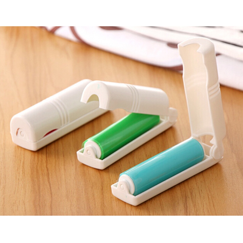 【Theredsunrisesiwy.id】New Reuseable Sticky Picker Upper Cleaner Lint Roller Dust Hair Remover Brush