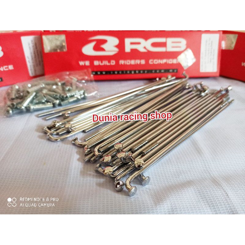 Jari Jari RCB Jeruji RCB  Ruji Ruji RCB Chrome Crom batang Besar Untuk ring 14 16 17 18