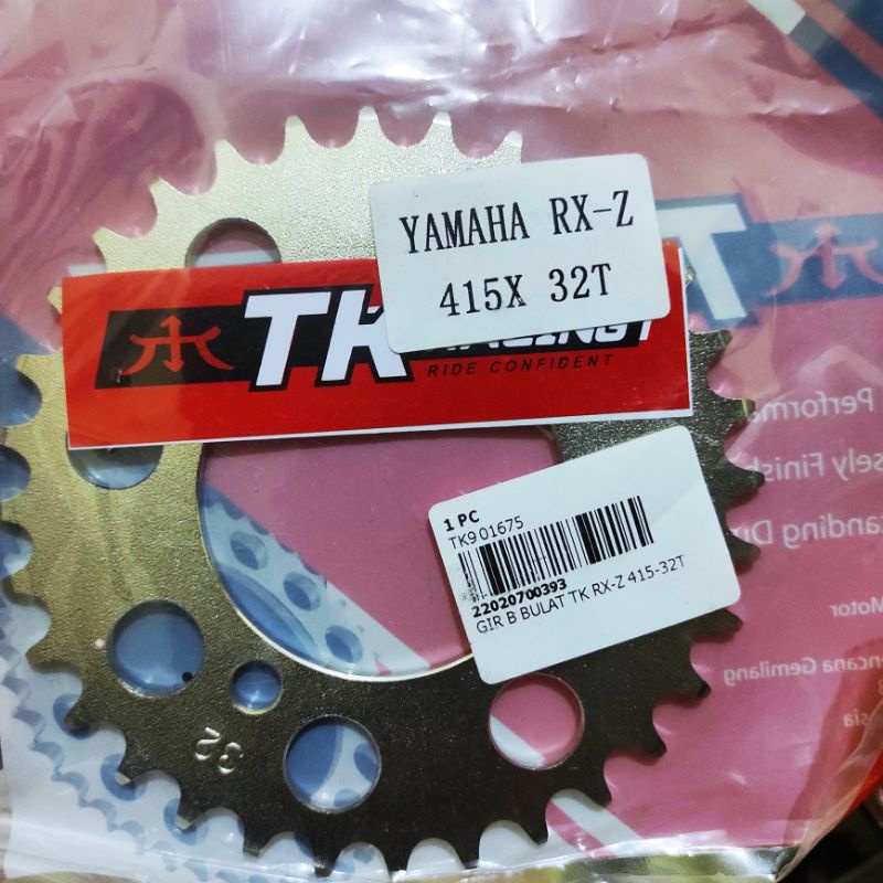 Gear Belakang SSS 415 28 30 31 32 33 34 35 36 37 38 39 40 41 RXZ RXKing Jupiter Vega MX FIZR-TKRacing 415-32