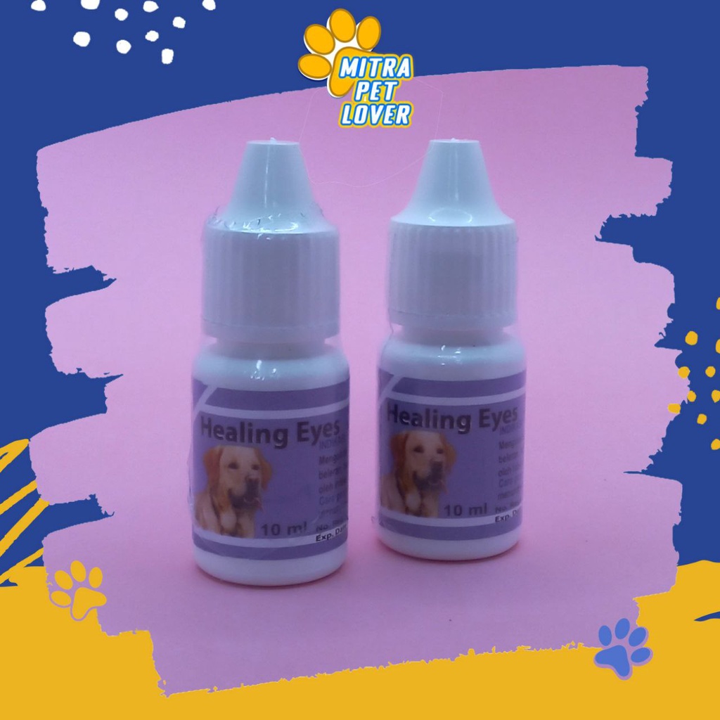 OBAT TETES IRITASI &amp; INFEKSI MATA ANJING - HEALING EYES DOG 10 ML - ATASI MATA MERAH SURAM KELABU SAKIT BENGKAK AMAN - MURAH GARANSI KUALITAS ASLI ORIGINAL PET ANIMAL HEALTHCARE VETERINARY TAMASINDO VITAMIN TERNAK HEWAN BINATANG PELIHARAAN MITRAPETLOVER