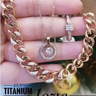 titanium Set perhiasan wanita QC17