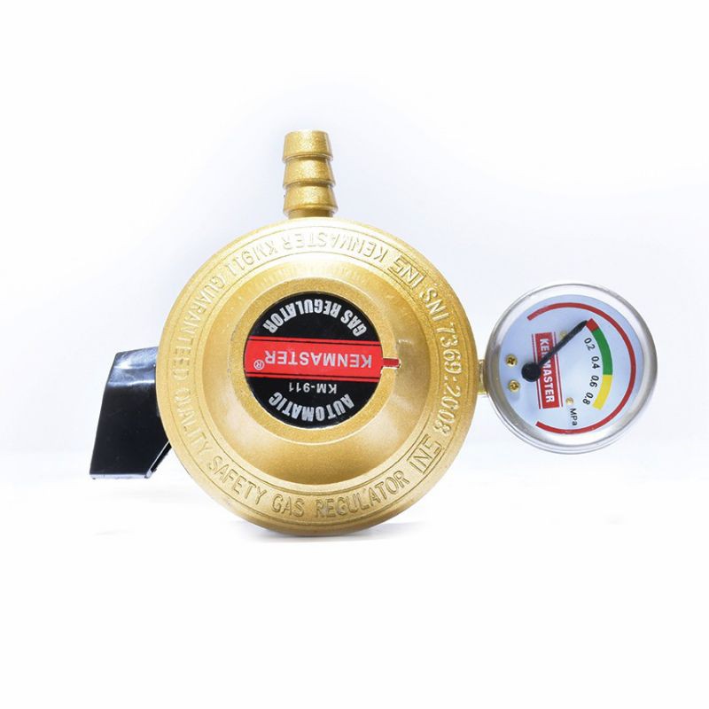 KENMASTER Paket Regulator Meter + Selang Gas Protec