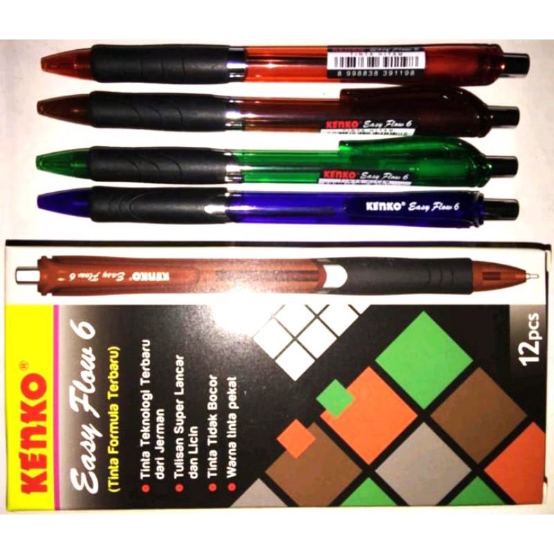 

Kenko Bolpen / Pulpen Kenko Easy Flow 0,5 Ball Pen (1pcs)