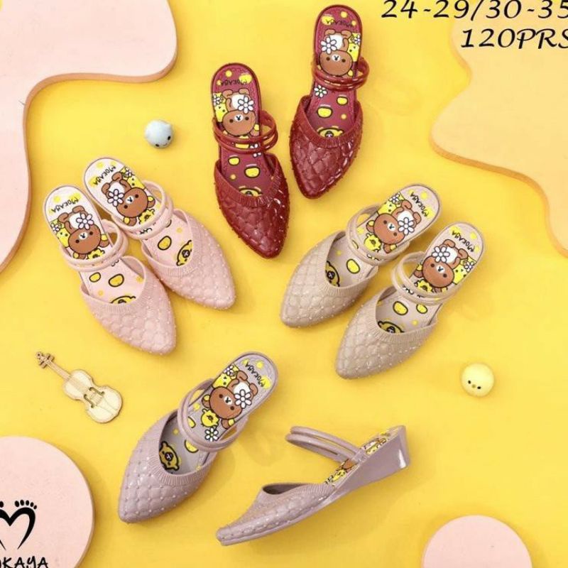 sandal sepatu anak Let Mokaya motif bear F815
