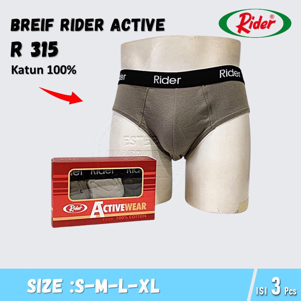 Celana Dalam RIDER SPORT R 315 B ISI 3PCS