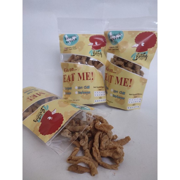 

KRIPIK USUS | BOTING CHIPS | KERIPIK USUS GURIH | KRIPIK USUS ANEKA RASA 100gr dan 200gr