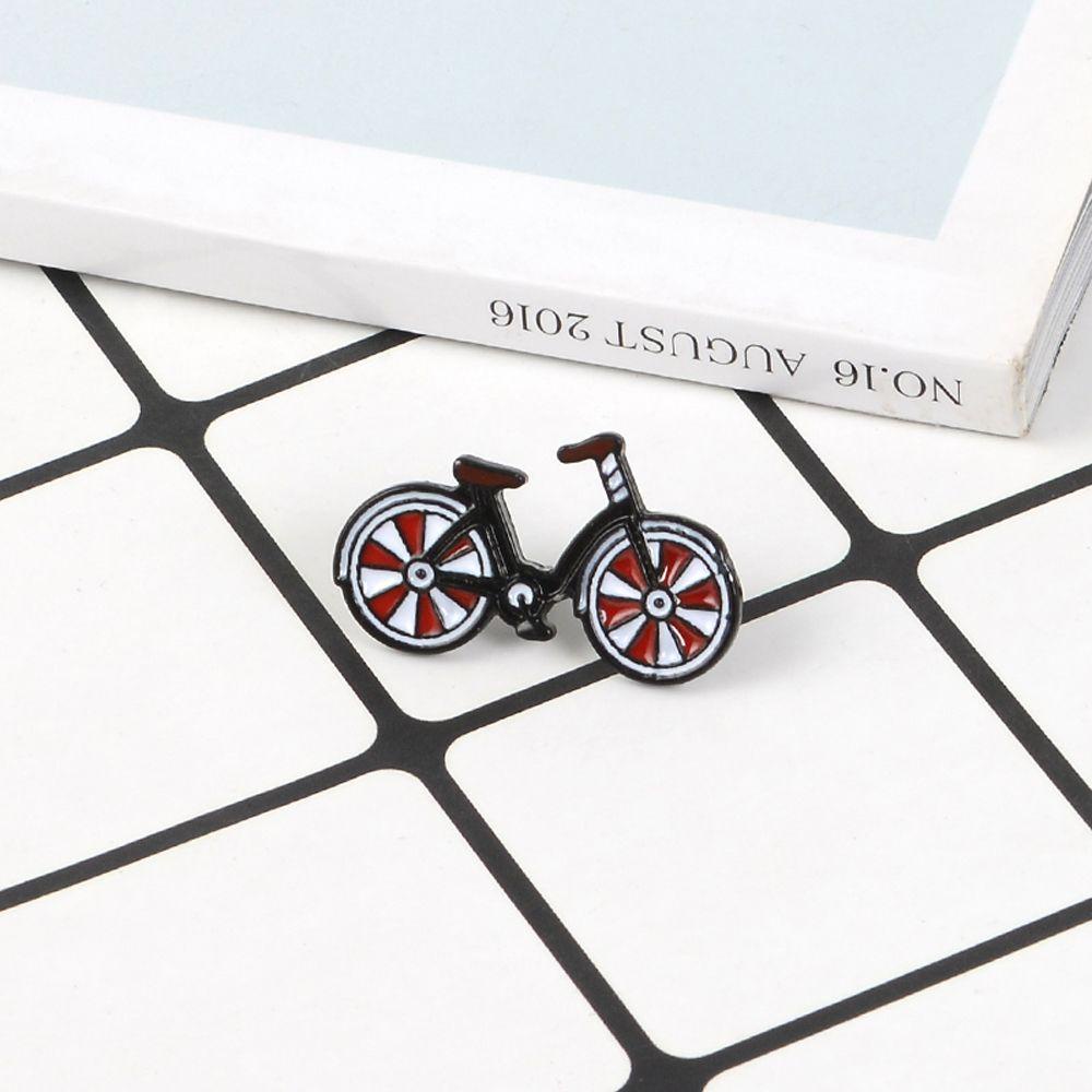 Lanfy I Love My Merah Sepeda Pin Kartun Gaya Vintage Enamel Pin Perhiasan Alloy Biker Hadiah Pengendara Sepeda Lencana