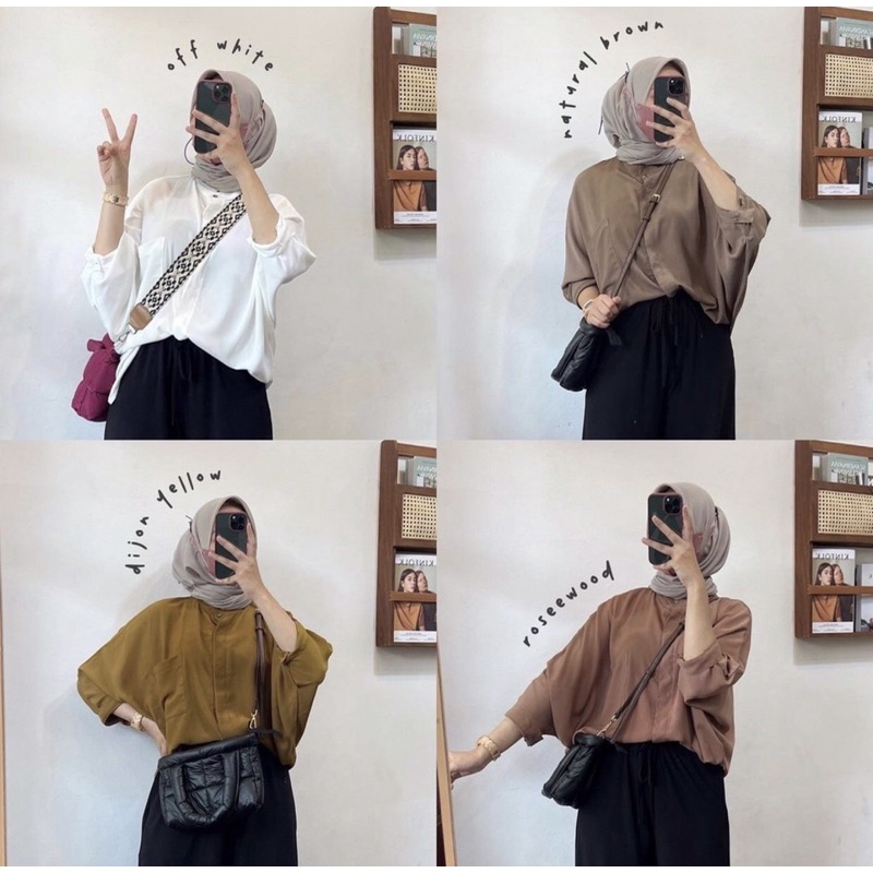 Miranda top batwing original by gelis.shop /batwing top miranda/kemeja batwing kekinian