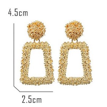 Grosir - F534 Anting Ala Korea / Anting Panjang / Anting Paduan Trapesium Anting / Aksesoris Fashion