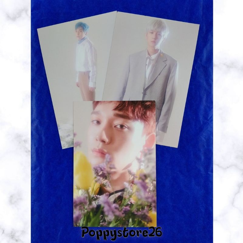 EXO CBX Postcard Blooming days Baekhyun, Chen, Xiumin