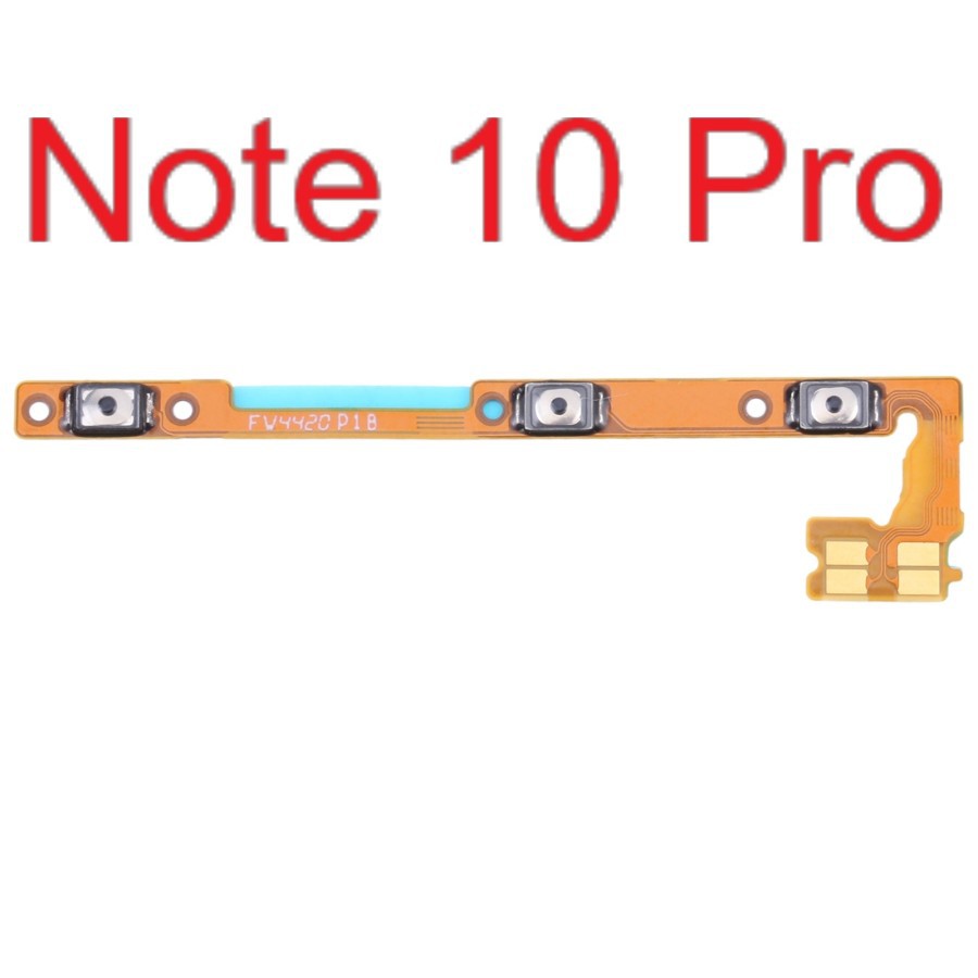 Flexibel On Off - Volume - Xiaomi Redmi Note 10 Pro