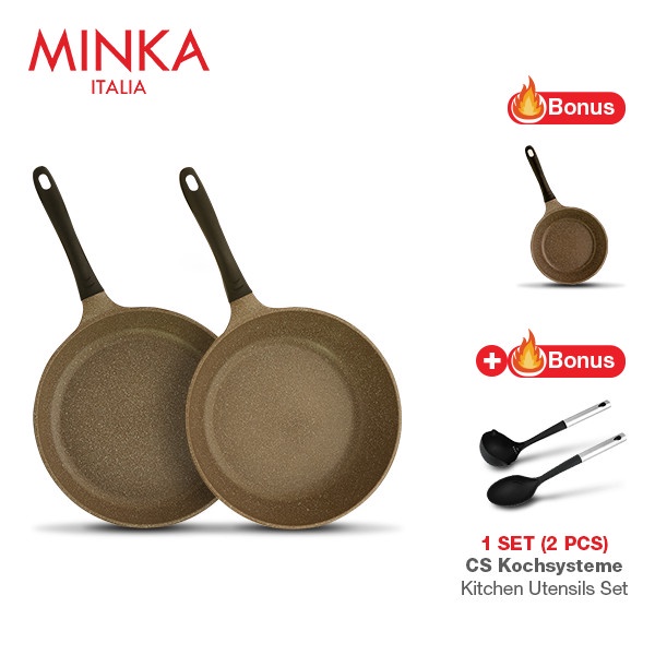 Minka Frying Pan Set 3 Pcs + Cs Kochsysteme Kitchen Utensils _Art