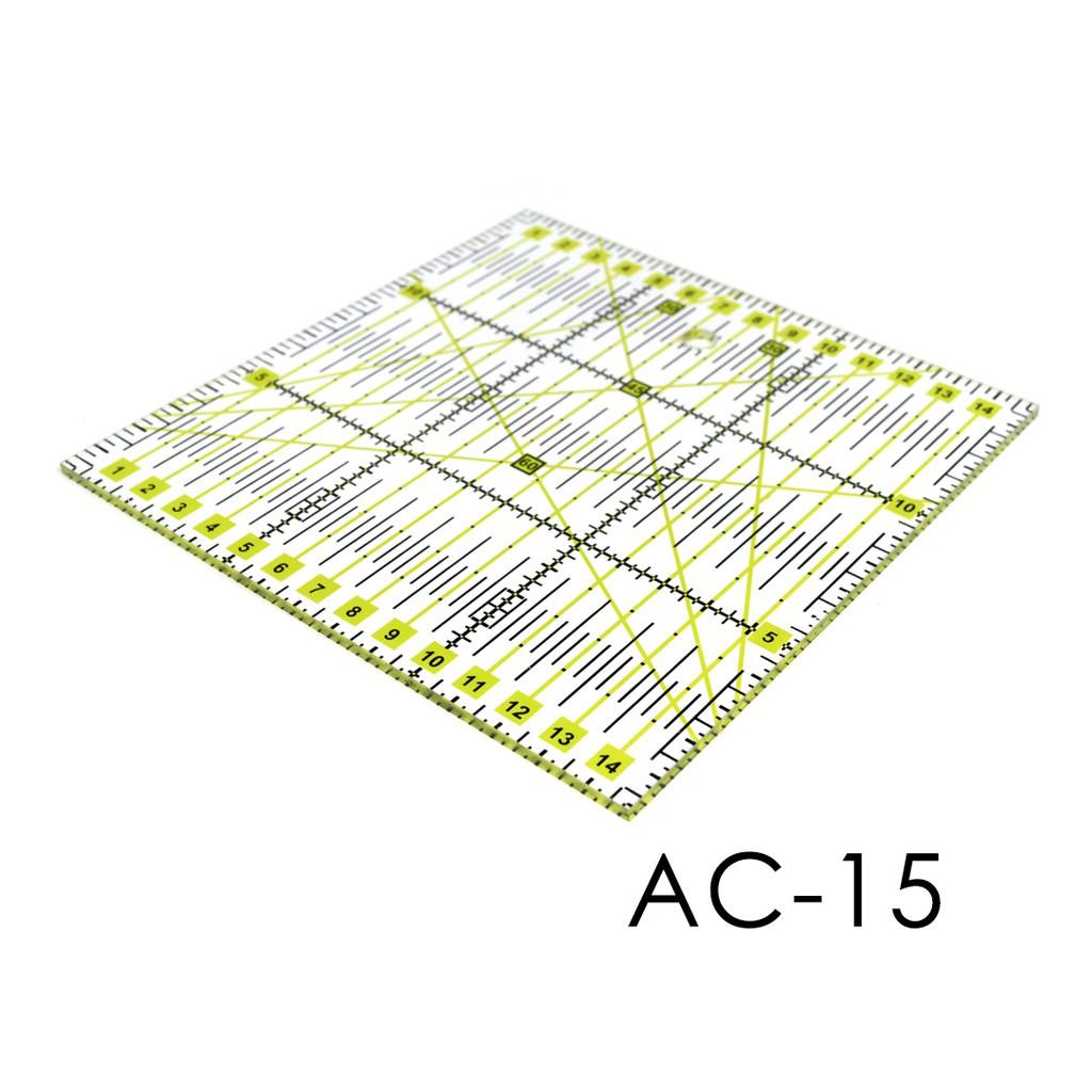 

Freya AC-15 Square Quilting Ruler - Penggaris Jahit Quilting 15cm x 15cm Best Seller