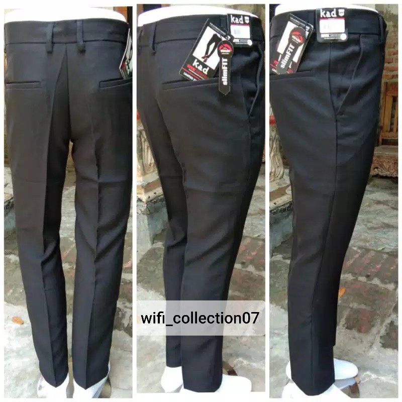 CELANA KANTOR FORMAL PRIA SLIMFIT BAHAN DASAR KAIN WOLL.-3
