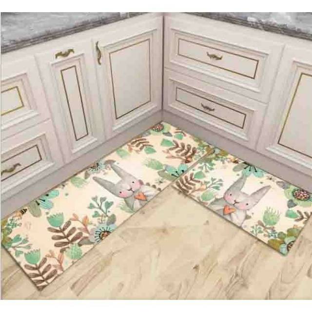 2 in 1 Kitchen Floor Mat / Keset Alas Lantai Rumah Dapur Anti Selip