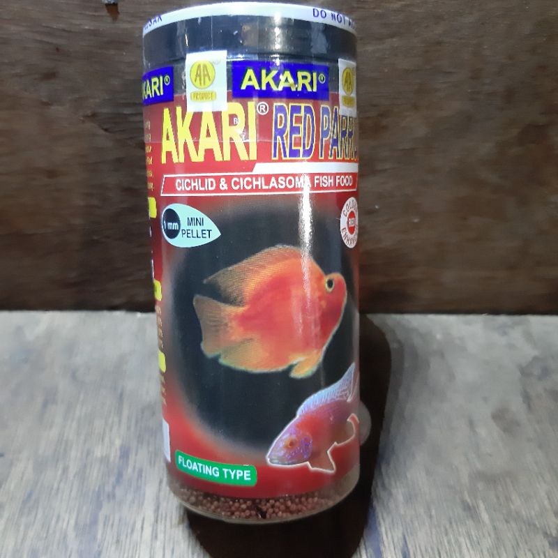 Akari Super Red Parrot Terapung - Pelet Parrot - Pelet Oscar - Pelet Siklid - Pelet Ikan Hias