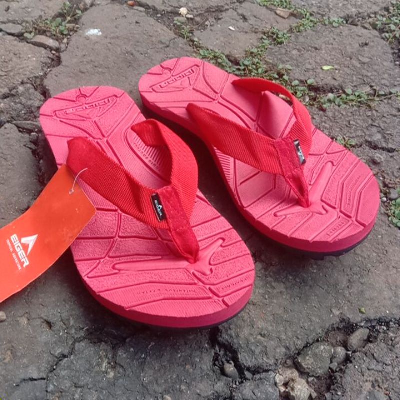 Sandal Jepit Outdoor Eiger001 Original Warna Merah