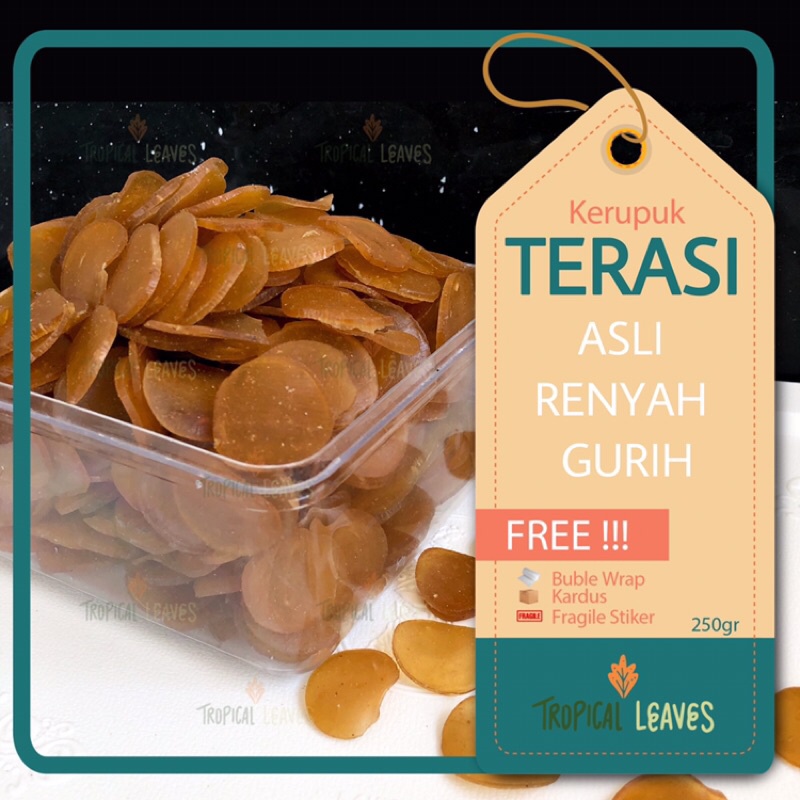 

KERUPUK TERASI ASLI 250gr / Kerupuk Mentah Kerupuk Enak Gurih