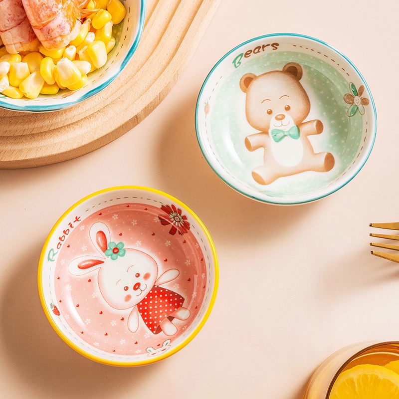 Piring Saus Keramik Motif Jepang Piring Sambal/Saus Ukuran 9.6cm