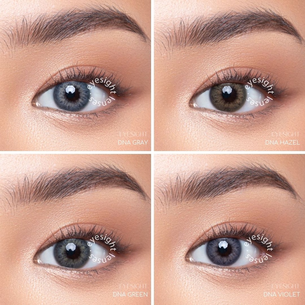 EYESIGHT LENSES Softlens Princess Bollycon DNA Hazel | Softlens Korea 14.0mm Warna Hazel Semi Terang, Bisa Normal dan Minus (2pcs/sepasang)