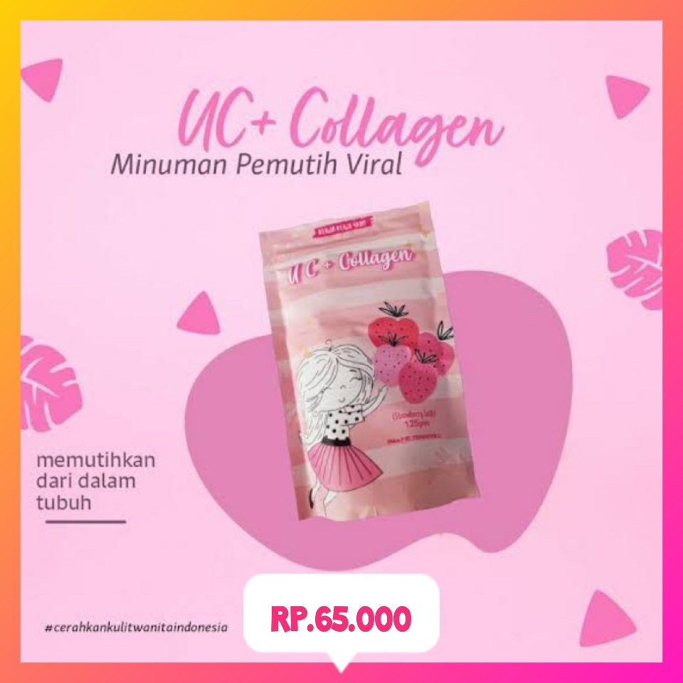 UC+ PLUS COLLAGEN, SUSU PEMUTIH BADAN, KUWA KIWI SKIN, PENGHILANG JERAWAT, ORIGINAL 100%, BPOM & COD