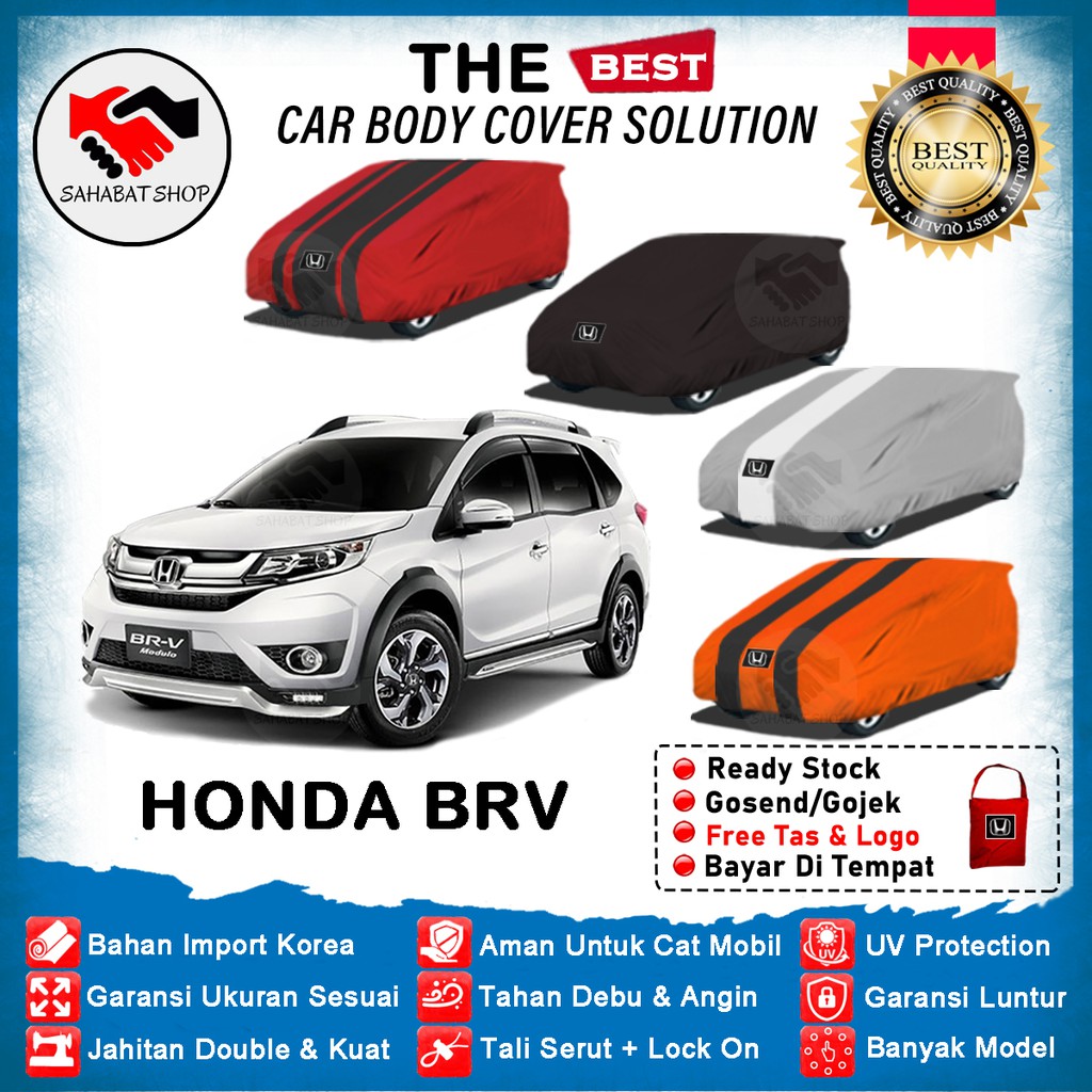 Sarung Body Cover Mobil BRV / Tutup Honda BRV 2015, 2016, 2017, 2018, 2019, 2020 / Selimut Pelindung