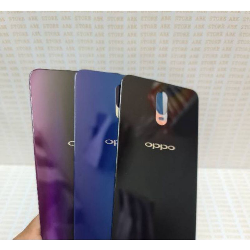 BACKDOOR BACKCOVER BACK CASING KESING TUTUP BATERAI OPPO R17 ORIGINAL BAHAN KACA