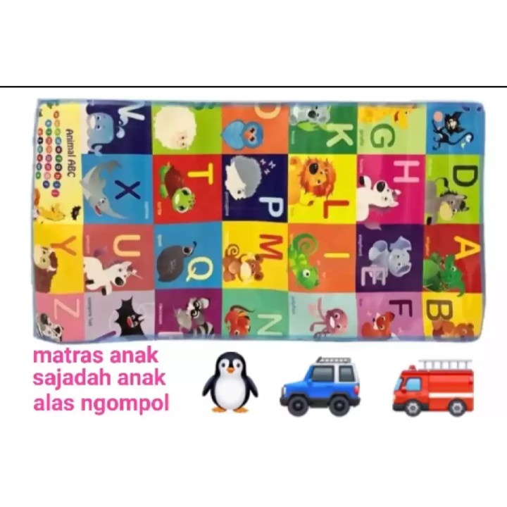 Karpet Spon Karakter Tikar Gulung Motif Random untuk Alas Duduk  Main Anak Piknik atau Alas Sajadah