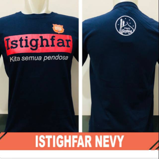 Kaos distro baju tshirt  islami istighfar nevi