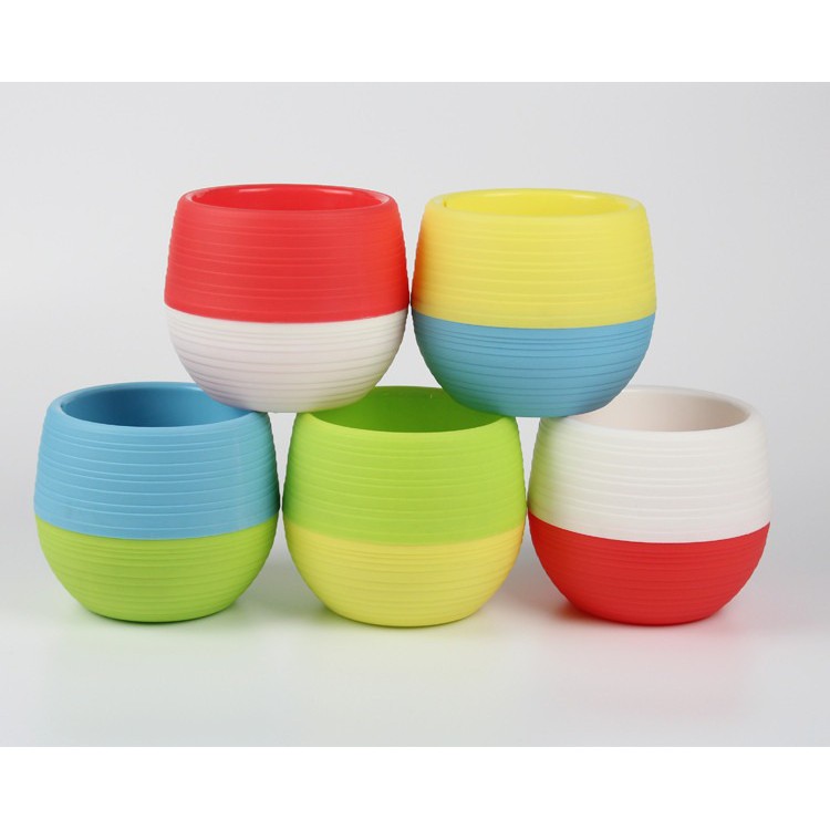 Mini Pot Bunga Hias Kaktus Tanaman - 5 PCS - Multi-Color