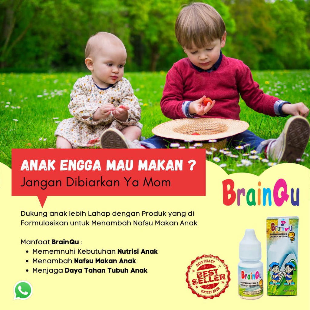ORIGINAL BRAINQU | Madu Vitamin | Suplemen Nutrisi Otak Anak