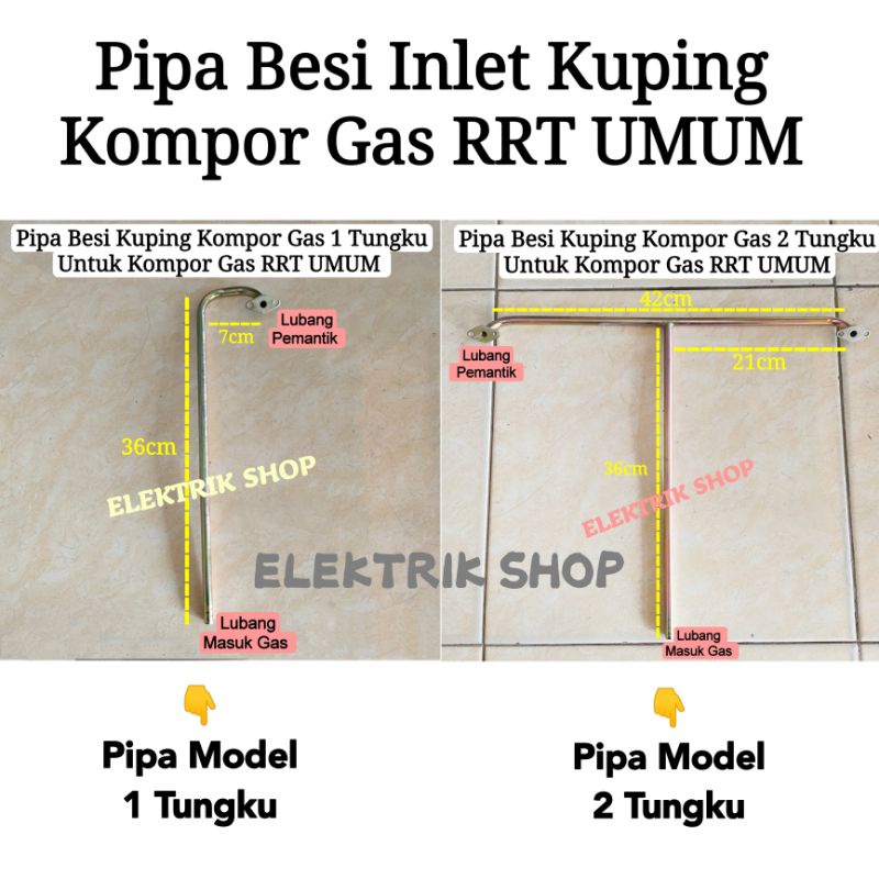 PIPA KUPING PEMANTIK KOMPOR GAS UMUM RRT UNTUK KOMPOR GAS 1 TUNGKU DAN 2 TUNGKU