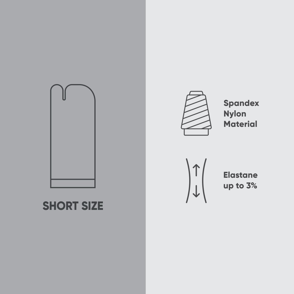 Kaos Kaki Jempol Polos Pendek Casual Bahan Nylon Maligi JS-01