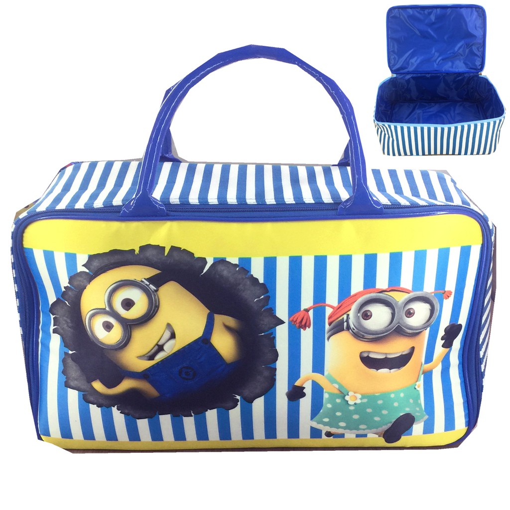 PROMO TERMURAH + FREE ONGKIR !!! Tas Travel Kanvas Minion Dsipicable Me JUMBO