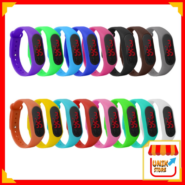 UNIK - J169 Jam Tangan Band Watch / Jam Tangan LED / Arloji / Jam Tangan Unisex / Jam Tangan Digital