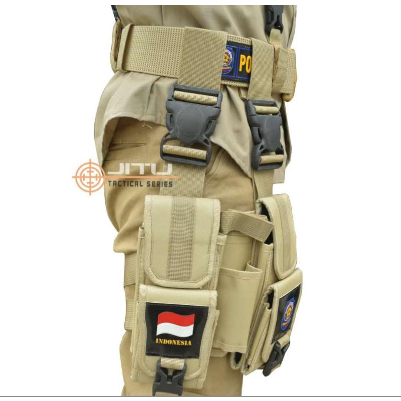 Promo satu set lengkap holster pjd pol pp+ikat pinggang pria+kopel satpol pp+magasen lengkap pamong 