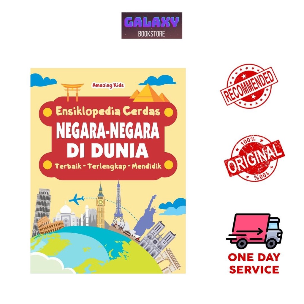 BUKU ANAK: ENSIKLOPEDIA CERDAS NEGARA-NEGARA DI DUNIA