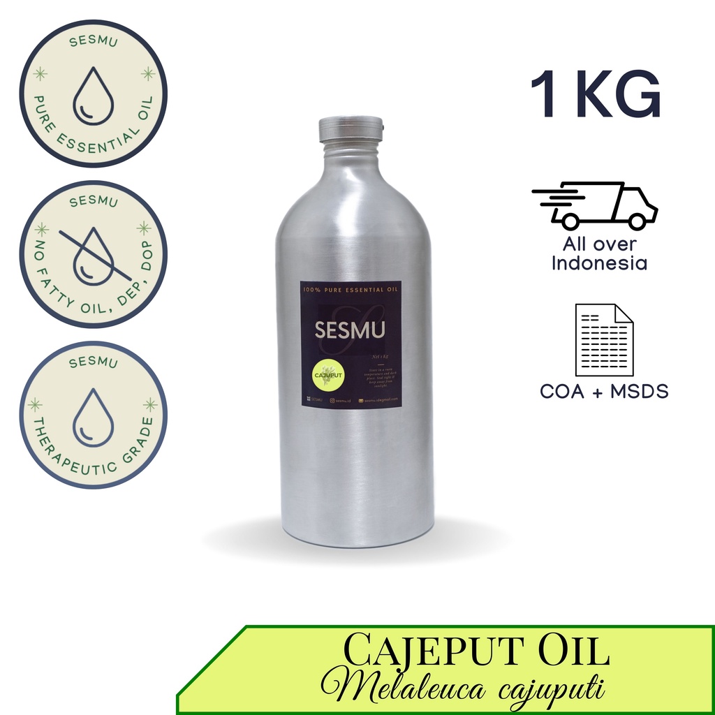 1 KG / 1 L / 1000 ML CAJEPUT 100% PURE ESSENTIAL OIL / MINYAK ATSIRI