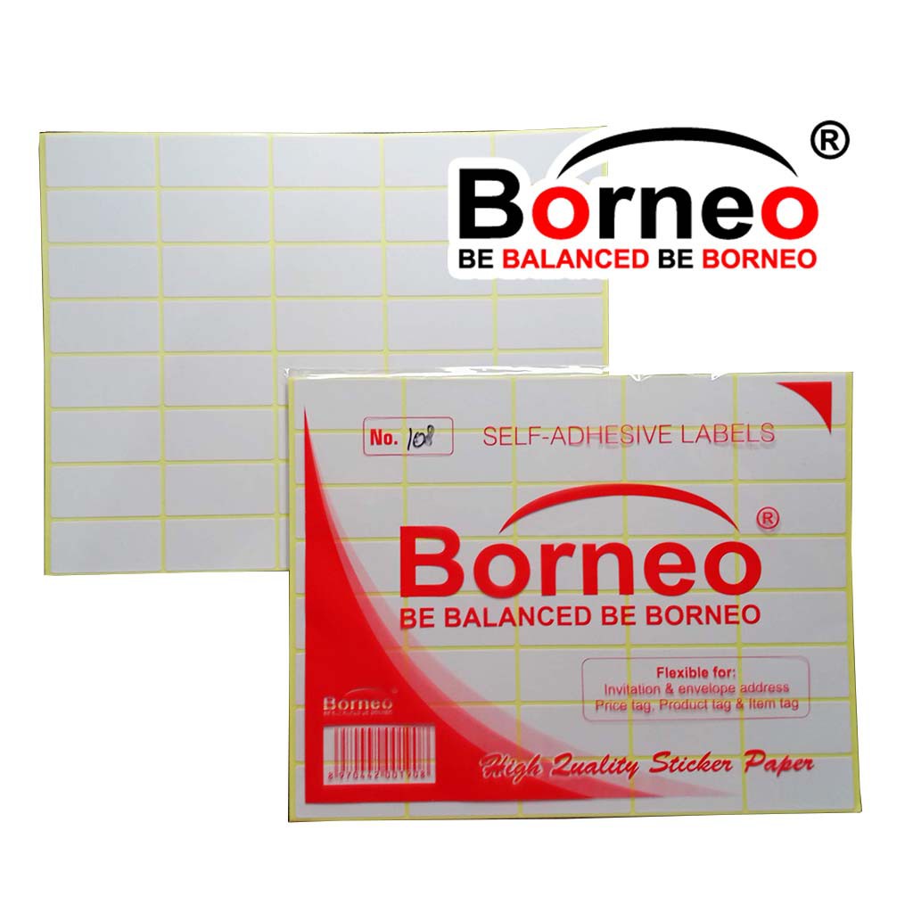 Label Harga no.108 Borneo