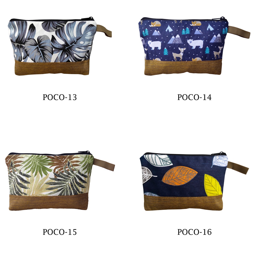 Pouch Kanvas Kombinasi Bisa Souvenir 26x17 Motif POCO-13 Ke POCO-16