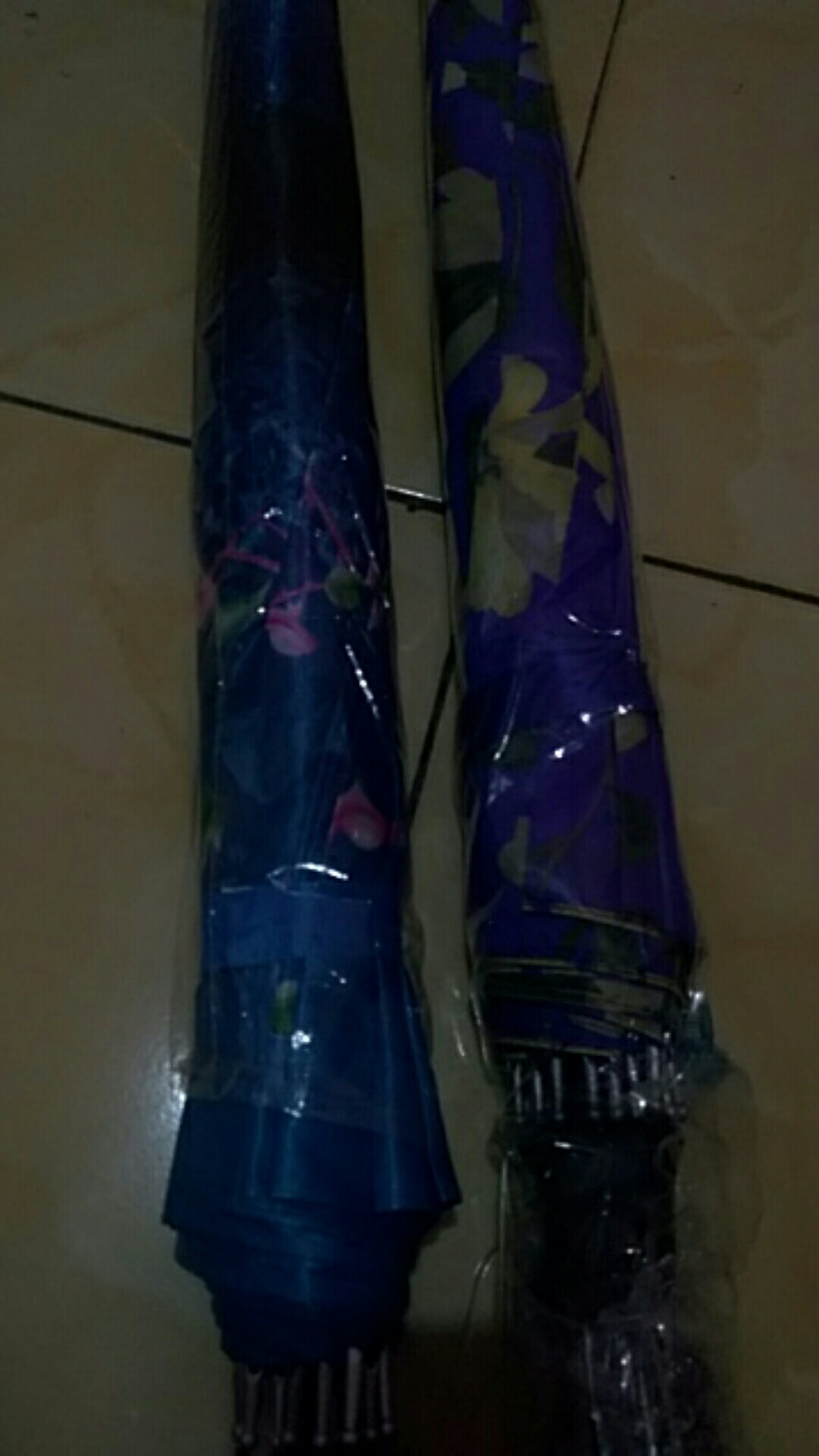 Az - Payung Golf Satin / Payung Umbrella Motif Bunga Tersedia Varian Murah