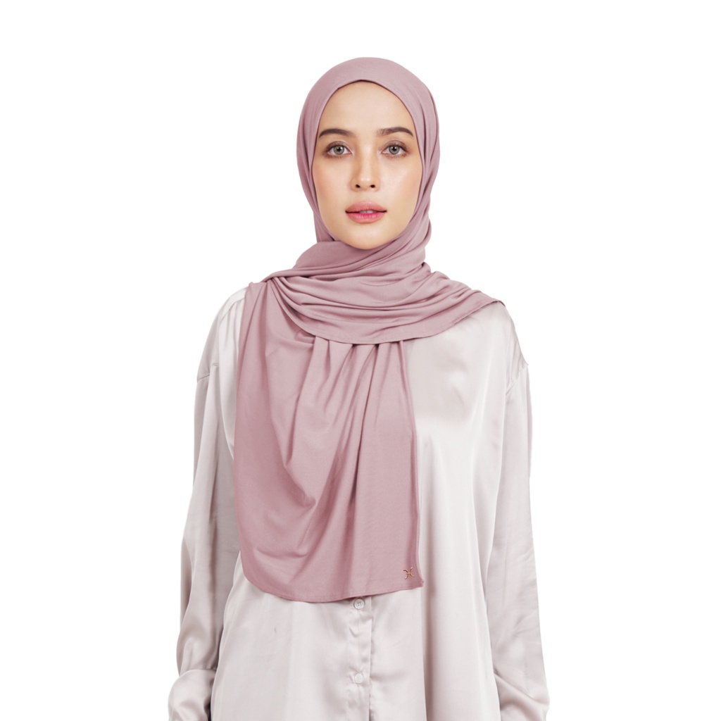 Hameeda - Hannah Instant Hijab | Jersey Bergo Pashmina-Blush