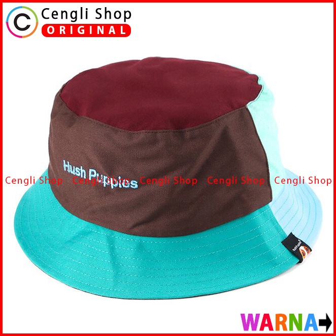 TOPI BUCKET HUSH PUPPIES ORIGINAL CASUAL HAT BRANDED KEREN HM21