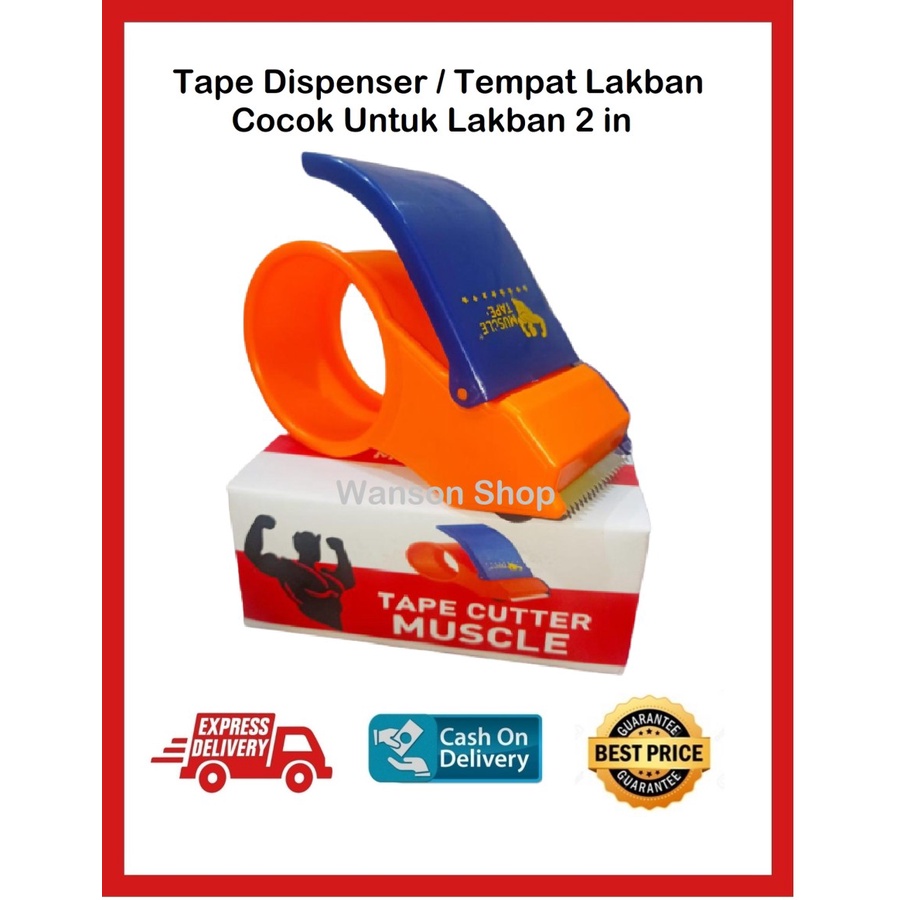 

DISPENSER LAKBAN/ TAPE DISPENSER / TEMPAT LAKBAN / LAKBAN CUTTER