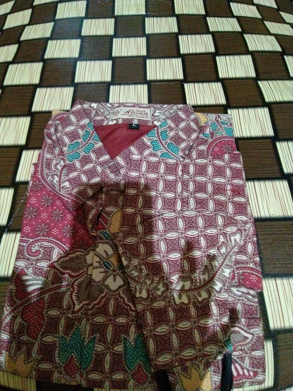 Baju Batik Premium Pria Exclusive Lengan Panjang Kemeja Batik Pria Jombo Batik Tulis Modern Solo 068