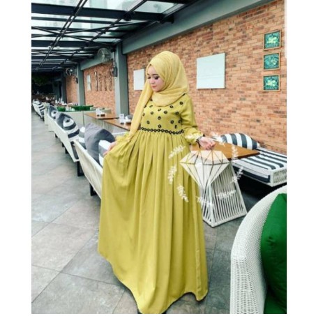 Baju Gamis Syari Syar I asdf Muslim Pesta Fashion Wanita Remaja Murah Terbaru Dress Polos 2021