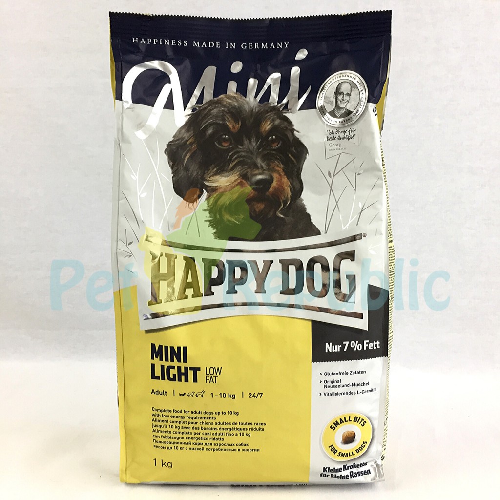 

HAPPYDOG Makanan Anjing Gemuk Supreme Mini Light Low Fat 1kg