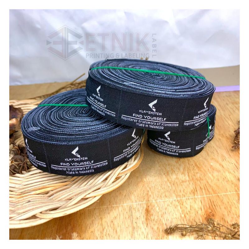 

3x6cm label woven bordir hijab,Woven Damask,label kerah, label brand