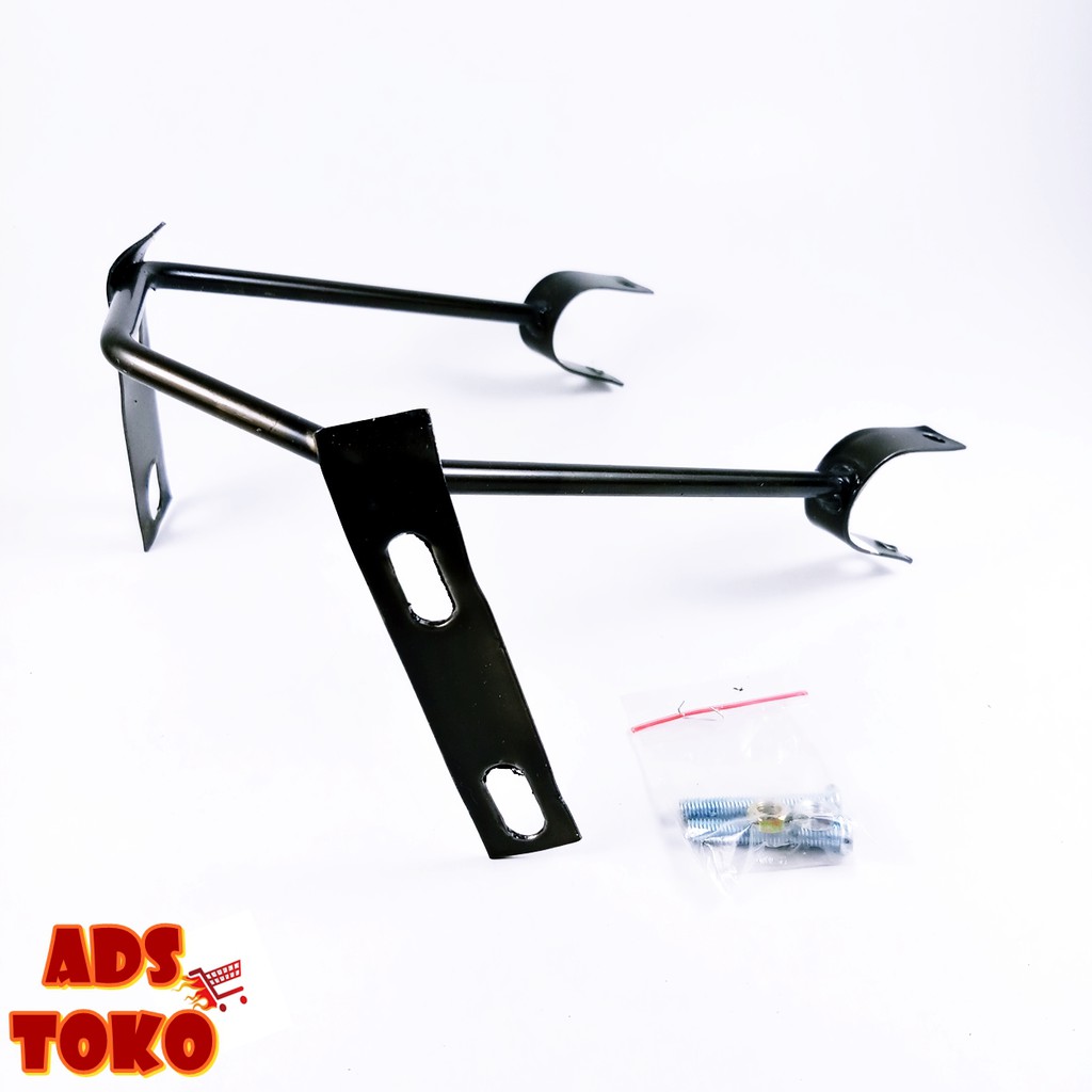 Visor Beat Street 1 Set Bracket Windshield Hitam Variasi Batok Motor Aksesoris